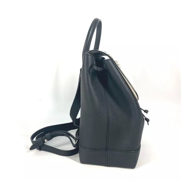 LOUIS VUITTON Rock Me Backpack Studs bag Backpack Leather Black/White main image 15